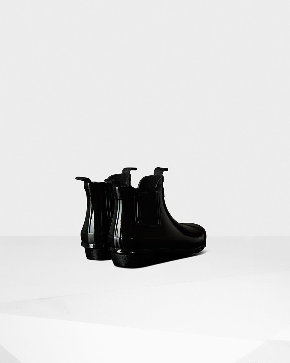 Kids Hunter Chelsea Boots Black - Original Big Gloss - 0145287-JS